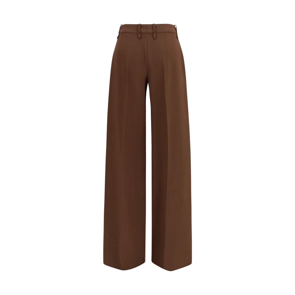Ermanno Scervino Brown Viscose Casual Pants