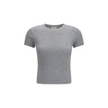 Saint Laurent Gray Cotton T-Shirt