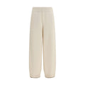 Brunello Cucinelli White Cashmere Casual Pants
