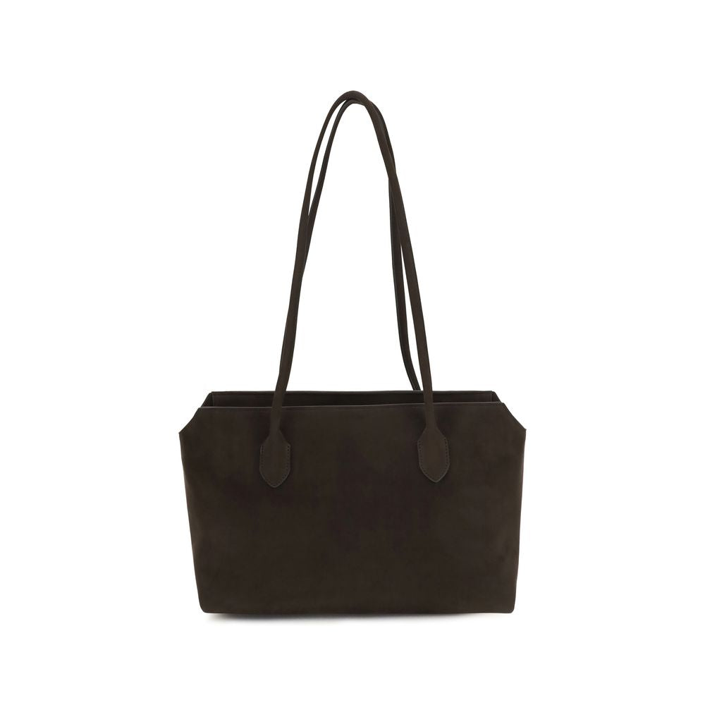 The Row Brown Calf Leather Bos Taurus Shoulder Bag