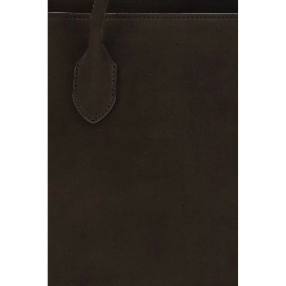 The Row Brown Calf Leather Bos Taurus Shoulder Bag