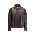Arma Brown Leather Bomber