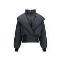 The Attico Black Cotton Shell Jacket