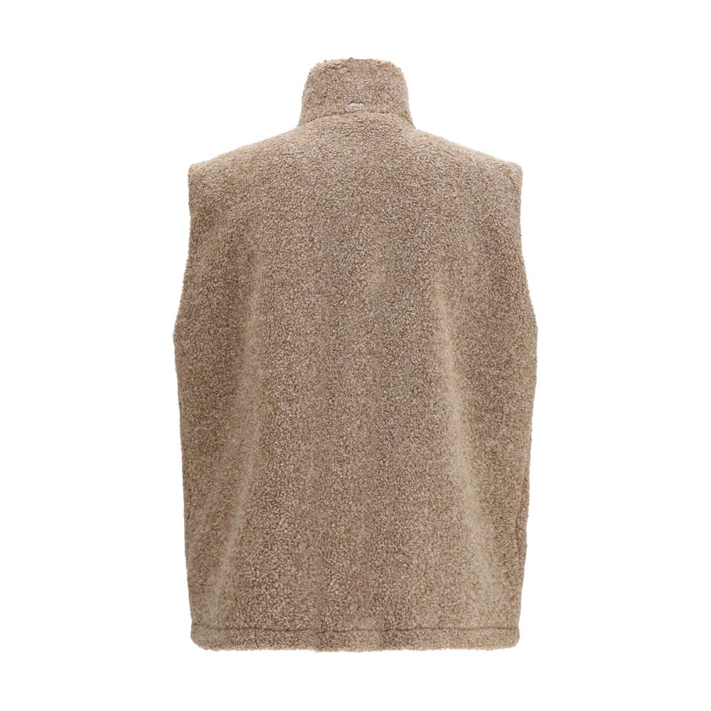 Herno Beige Polyester Sleeveless Jacket