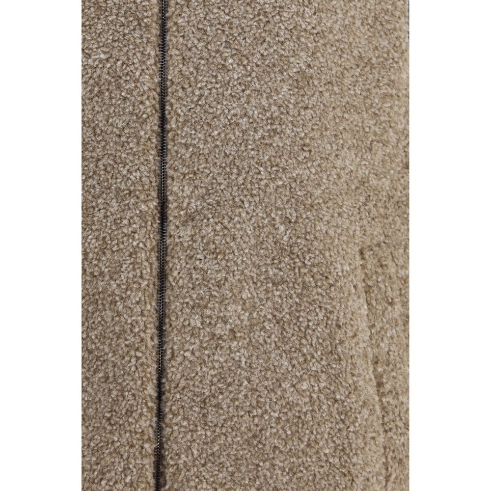 Herno Beige Polyester Sleeveless Jacket