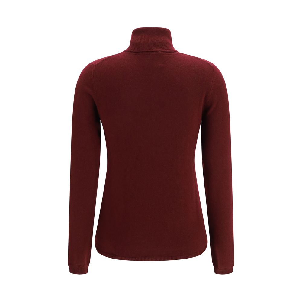 Allude Bordeaux Cashmere Turtleneck