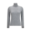 Allude Gray Cashmere Turtleneck