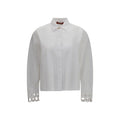 Max Mara White Cotton Dress Shirt