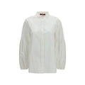 Max Mara White Cotton Blouse