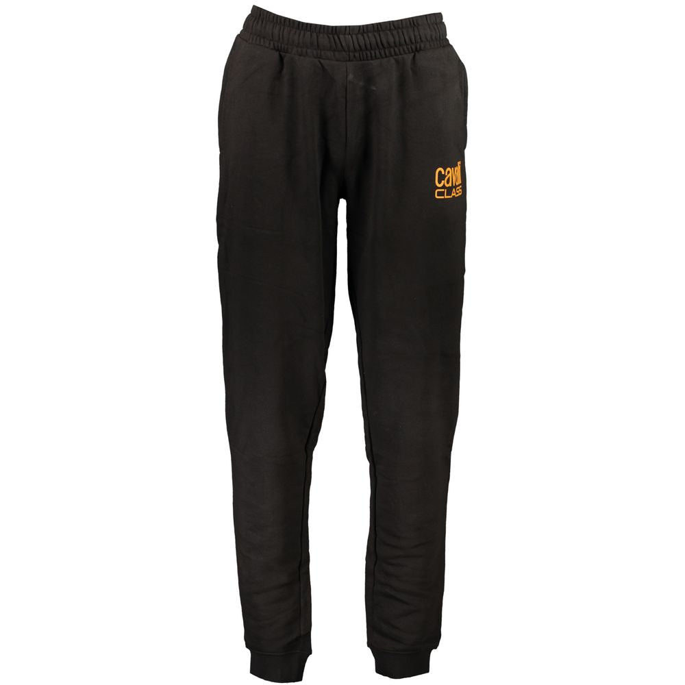 Cavalli Class Black Cotton Men's Trousers