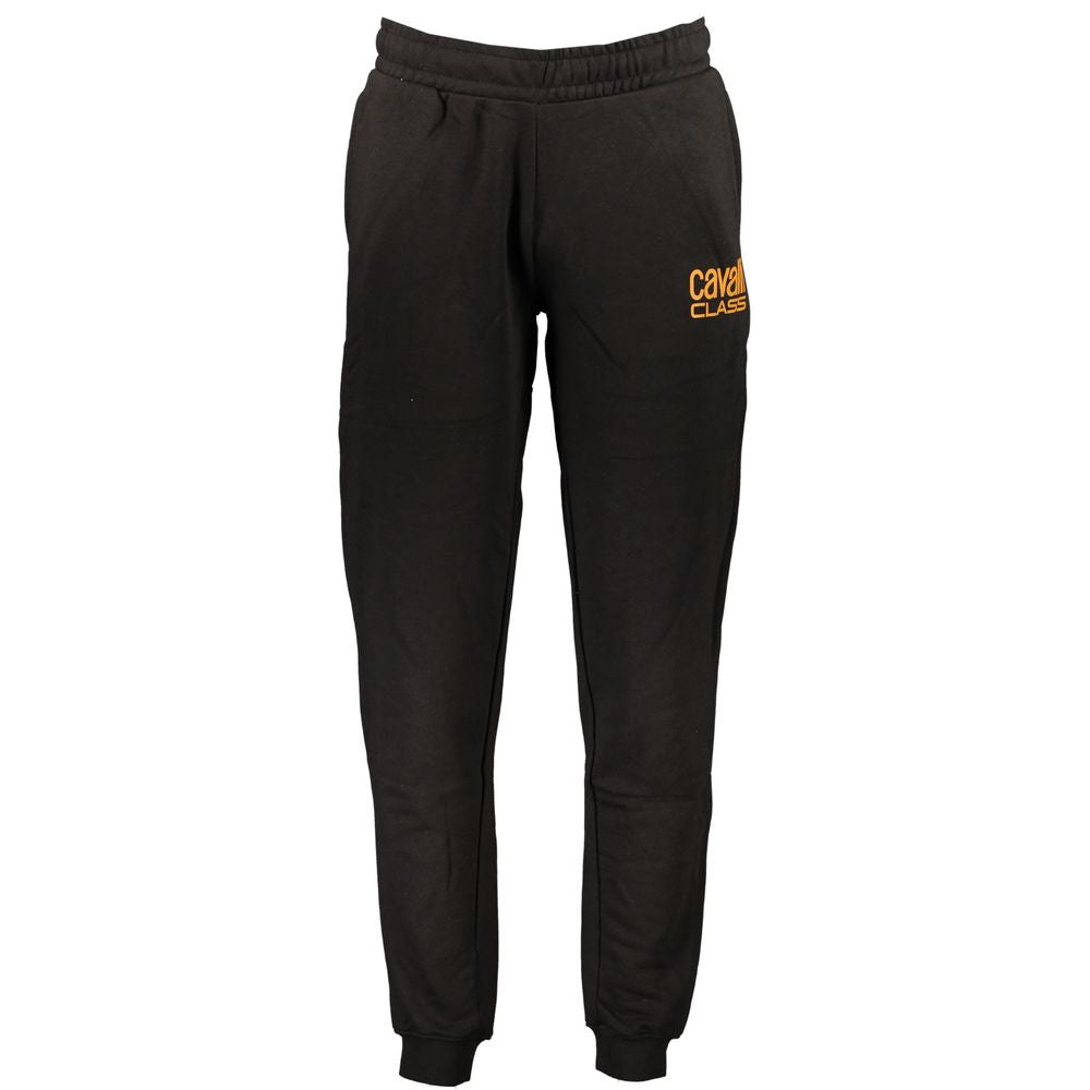 Cavalli Class Black Cotton Men's Trousers