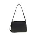 Tory Burch Black Calf Leather Bos Taurus Shoulder Bag