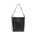 Jil Sander Black Calf Leather Bos Taurus Shoulder Bag