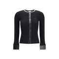 Courrèges Black Viscose Cardigan