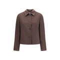 Lardini Brown Wool Oves Aries Full-Length Jacket