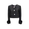 Self-Portrait Black Polyester Jacket