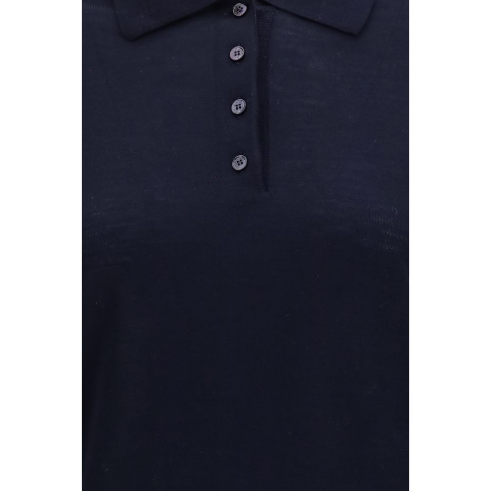 Golden Goose Blue Wool Oves Aries Dress Shirt