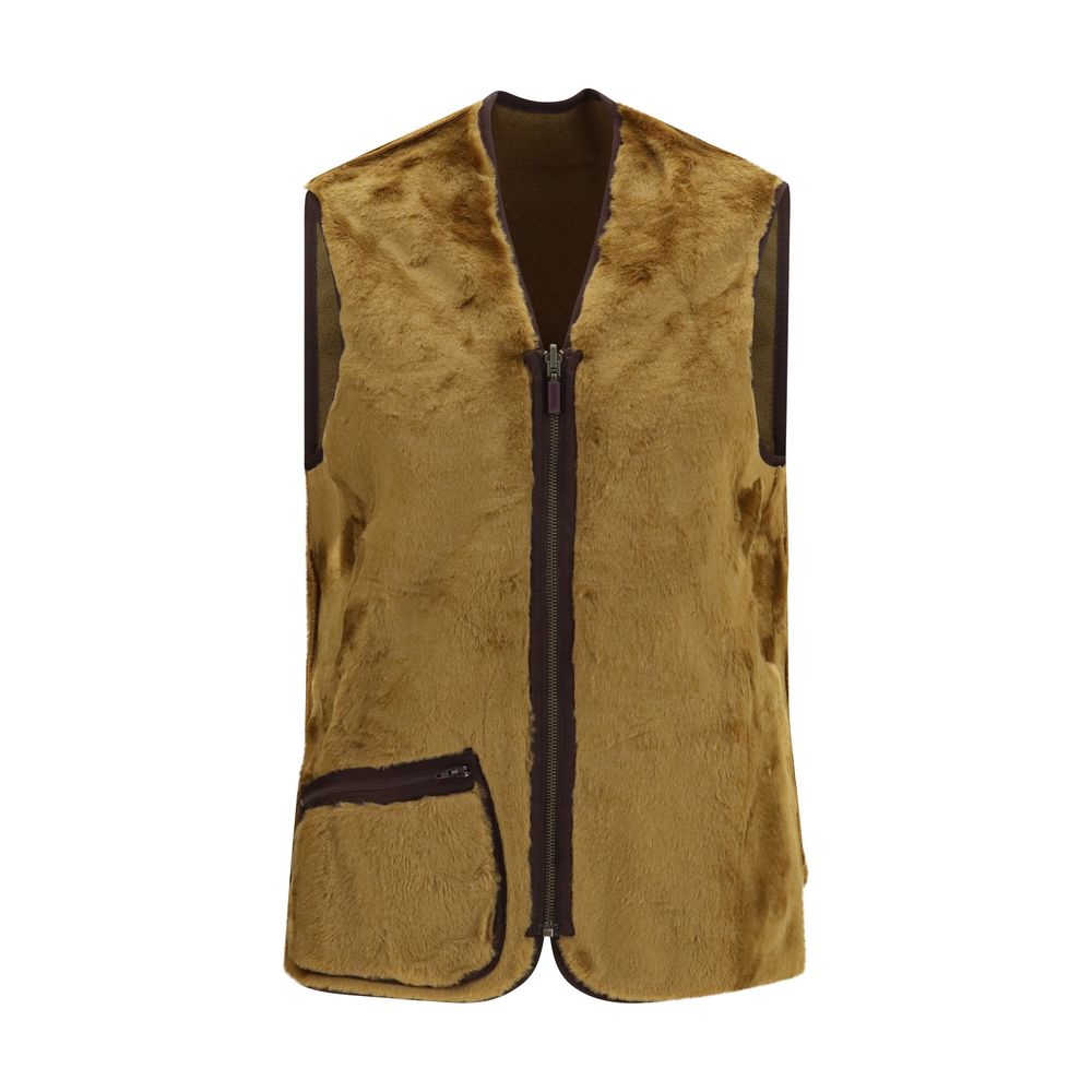 Barbour Brown Marabou Sleeveless Jacket