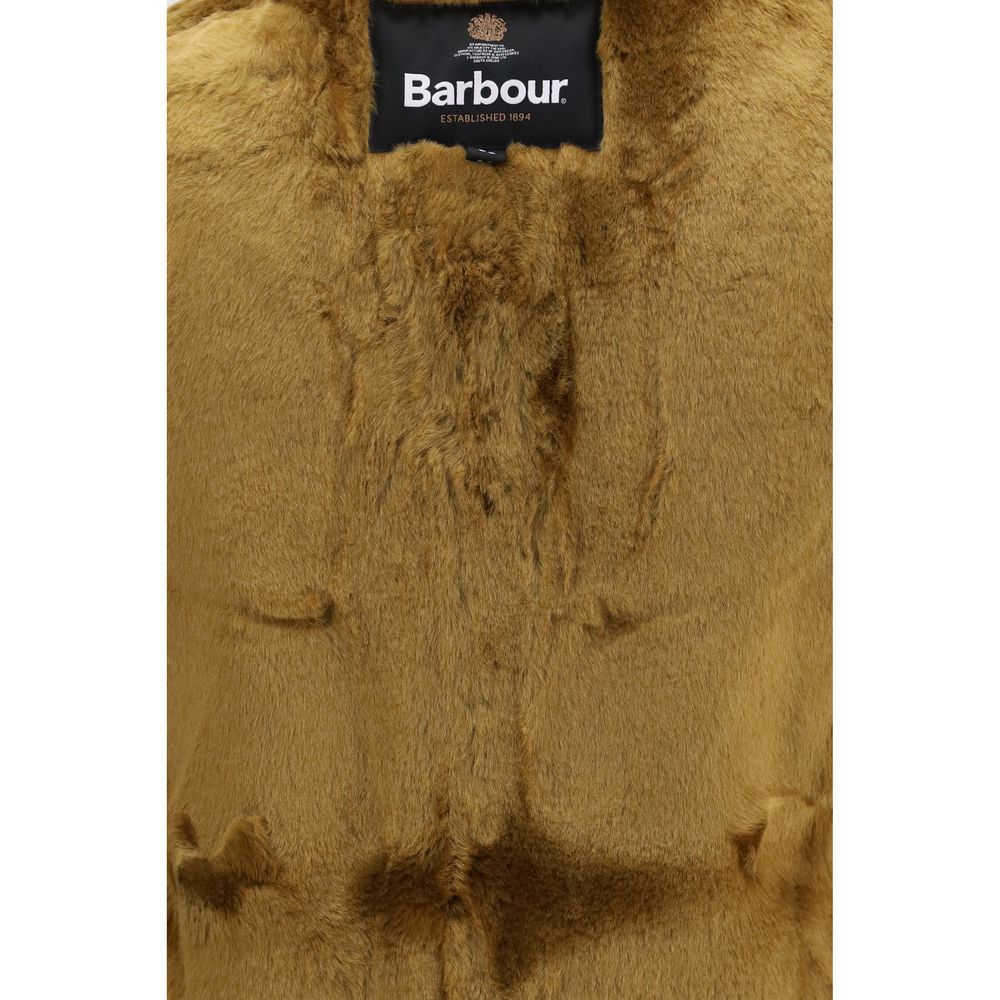 Barbour Brown Marabou Sleeveless Jacket
