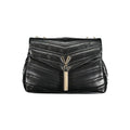 Mario Valentino Nero Polyurethane Women's Bag with Chain Shoulder Strap