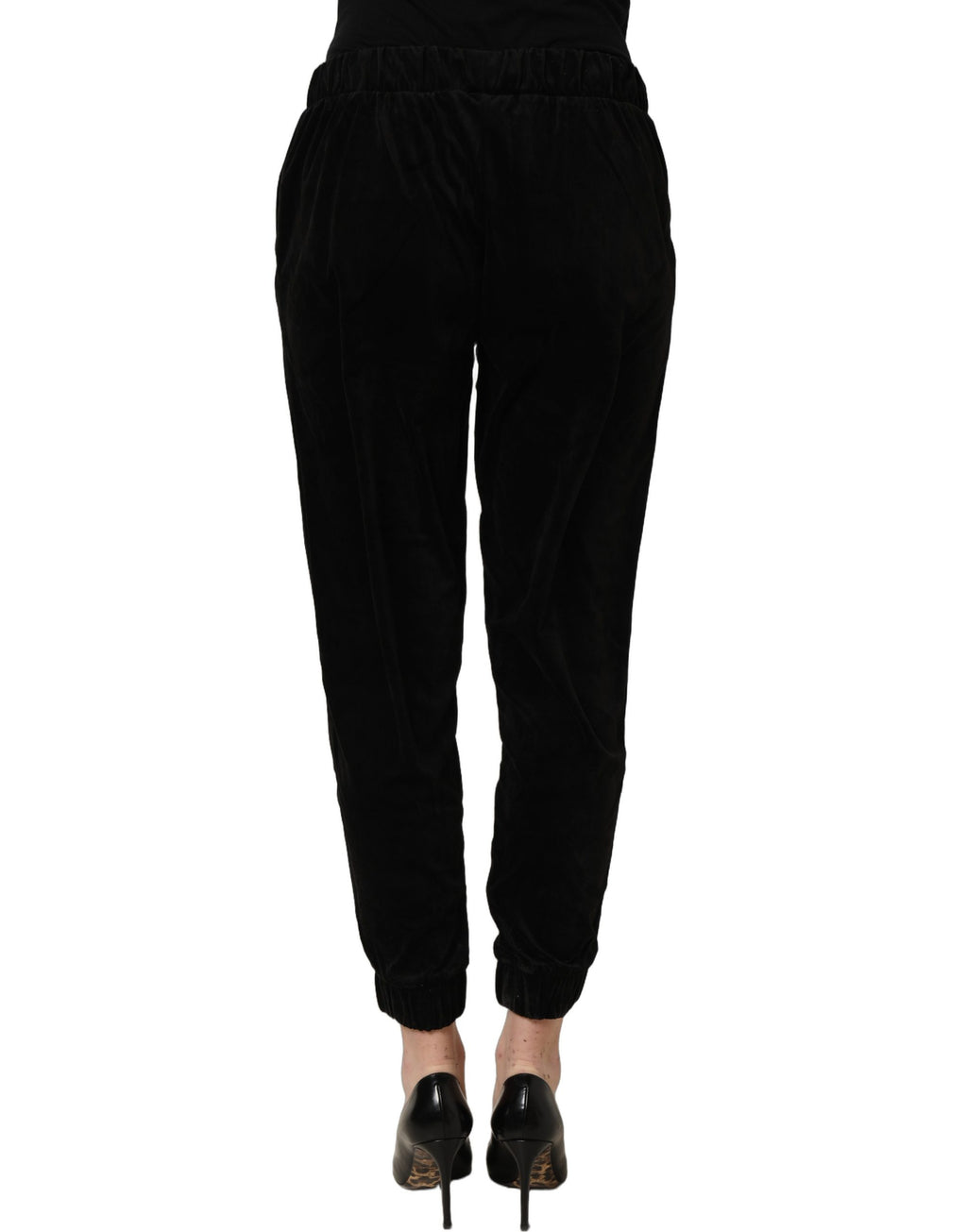 Juicy Couture Dark Gray Mid Waist Tapered Cropped Trouser Pants