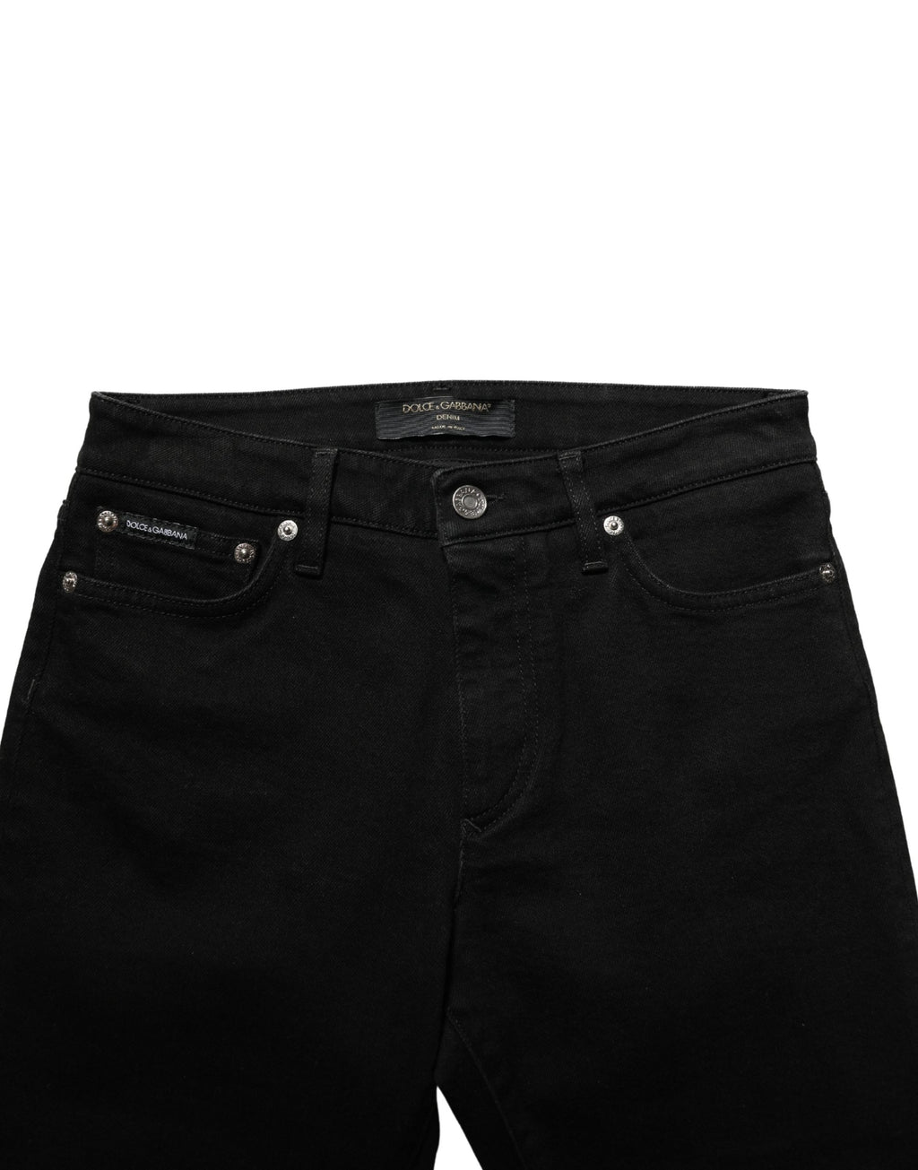 Dolce & Gabbana Dark Gray Cotton Stretch Skinny Denim Jeans