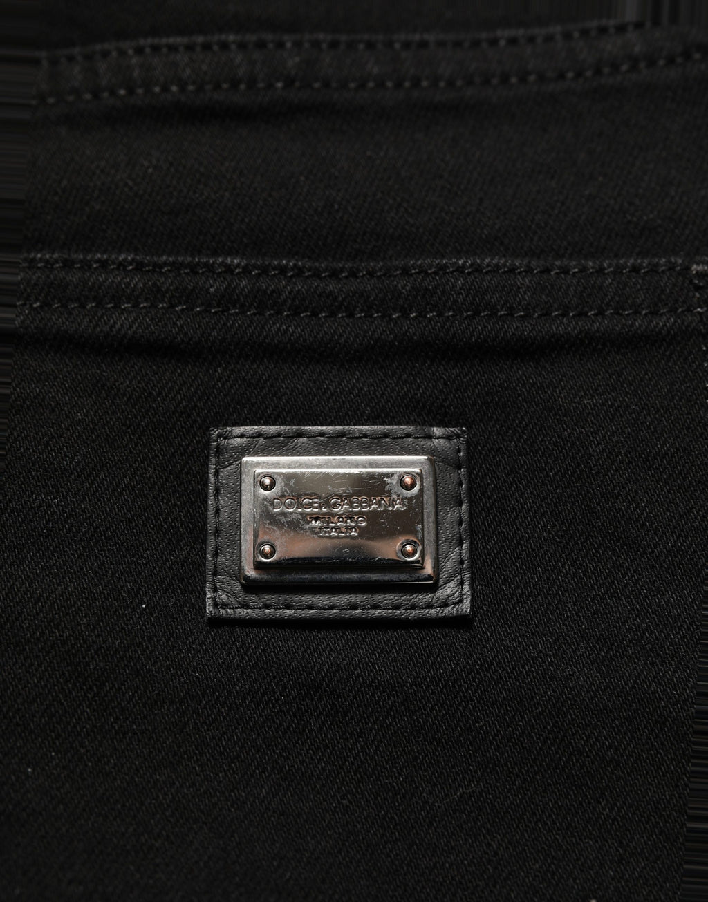 Dolce & Gabbana Dark Gray Cotton Stretch Skinny Denim Jeans