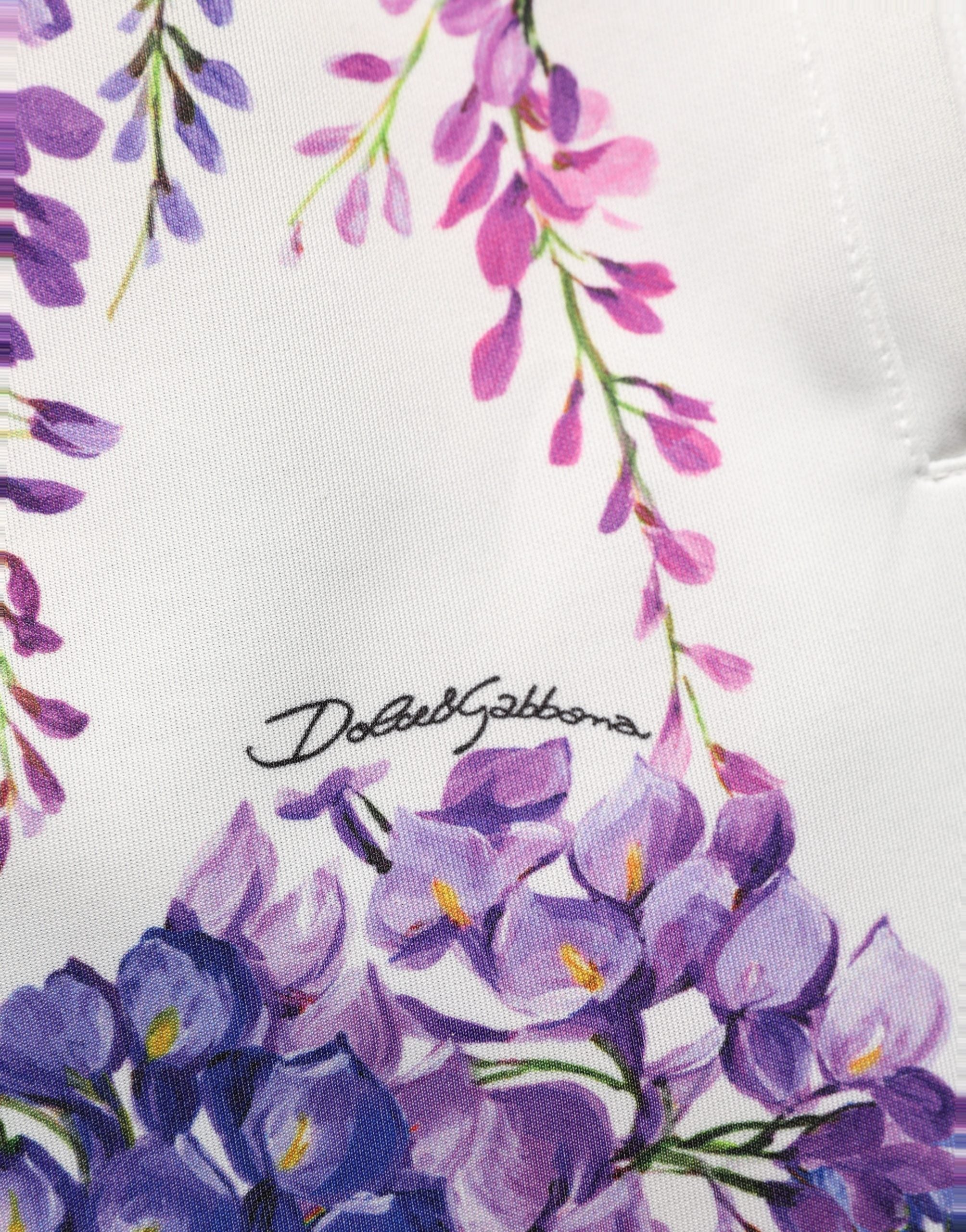 Dolce & Gabbana Multicolor Floral Mid Waist Jogger Pants