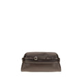 Moschino Brown Goatskin Clutch Bag