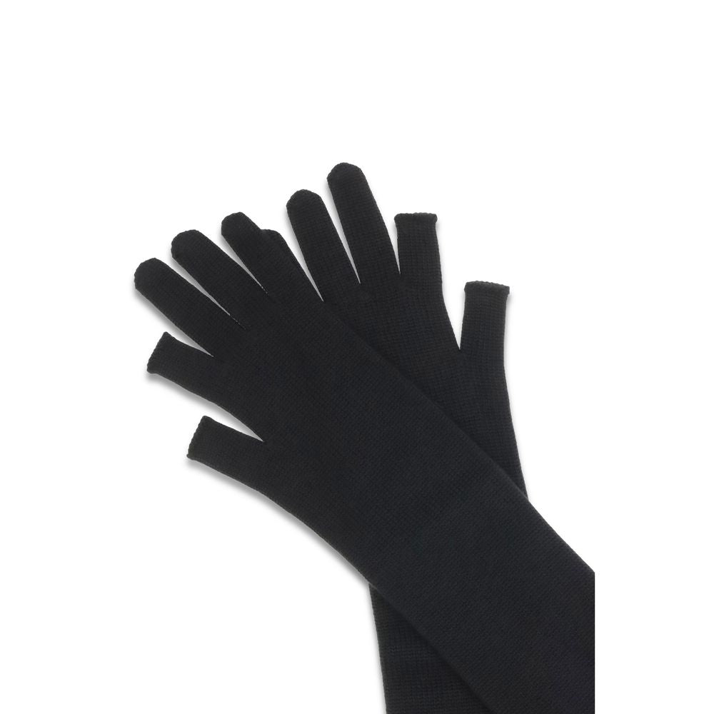 Rick Owens Black Wool Oves Aries Gloves