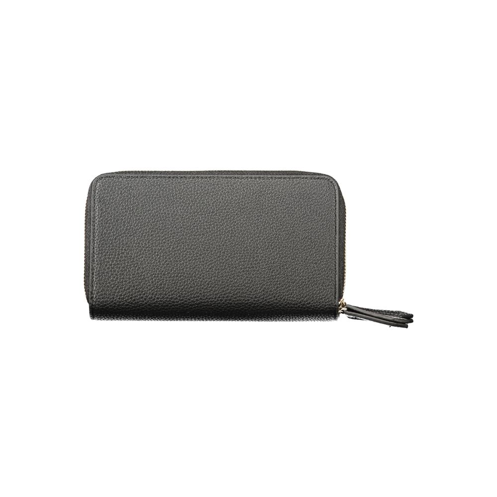 Mario Valentino Black Polyurethane Women's Wallet