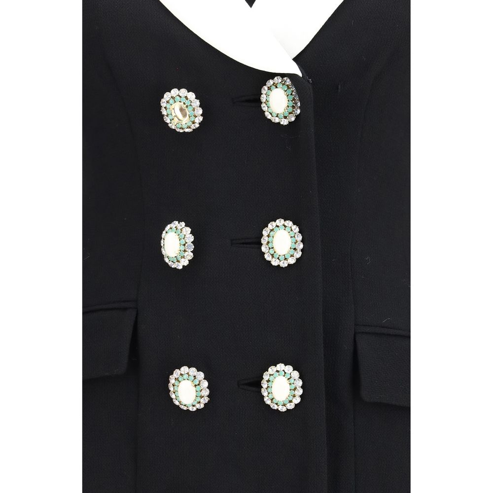 Self-Portrait Black Wool Oves Aries Blazer