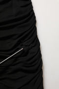Dolce & Gabbana Black Viscose Mid Waist A-line Mini Skirt
