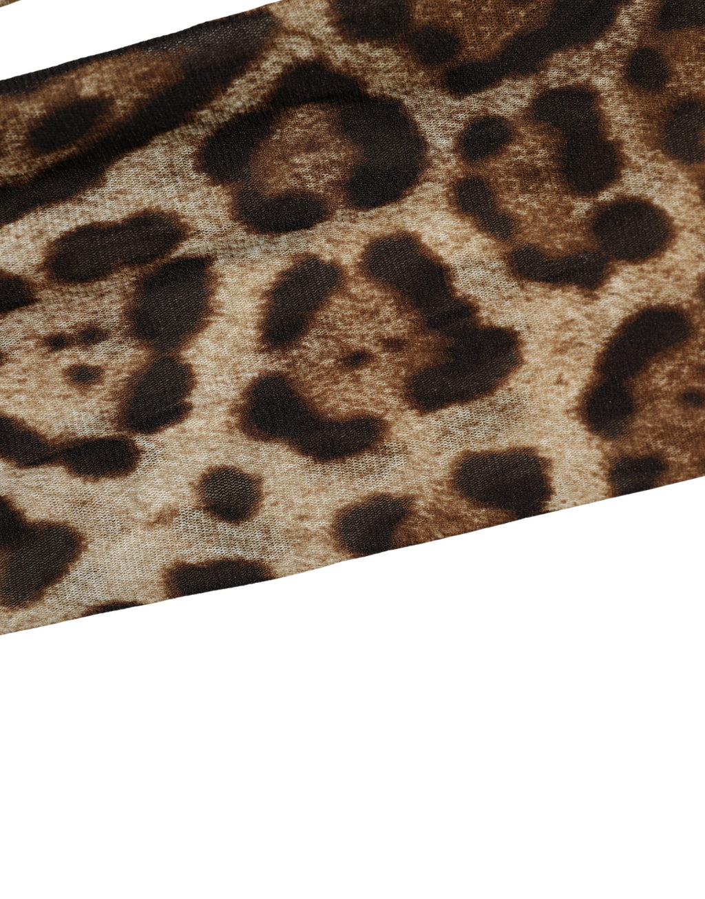 Dolce & Gabbana Brown Leopard Nylon Tights Stocking Pantyhose Socks