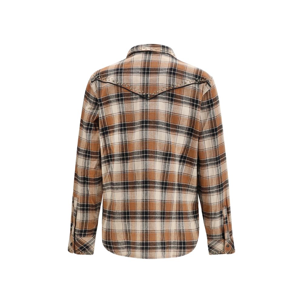 P.A.R.O.S.H. Brown Cotton Shirt