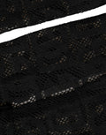 Dolce & Gabbana Black DG Logo Sheer Nylon Thigh High Socks