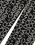 Dolce & Gabbana Black White All Over Print Sheer Stretch Tights Socks