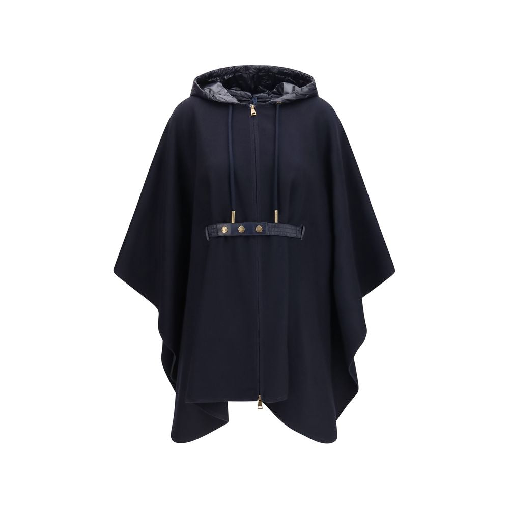 Moncler Blue Wool Oves Aries Scarf