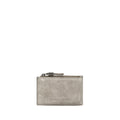 Brunello Cucinelli Gray Calf Leather Bos Taurus Wallet