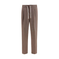 Brunello Cucinelli Brown Linen Casual Pants