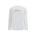 Jacquemus White Cotton Long Sleeve T-Shirt