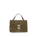 Zanellato Brown Suede Leather Handbag