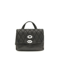 Zanellato Black Calf Leather Bos Taurus Handbag