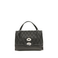 Zanellato Black Calf Leather Bos Taurus Handbag