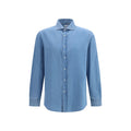 Brunello Cucinelli Blue Denim Shirt