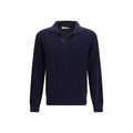 Brooksfield Blue Wool Oves Aries Sweatshirt