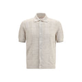 Brunello Cucinelli Beige Cotton Polo Shirt
