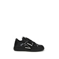 Valentino Garavani Black Calf Leather Bos Taurus Athletic Sneakers
