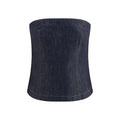 Brunello Cucinelli Blue Cotton Bodysuit