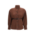 Brunello Cucinelli Brown Wool Oves Aries Cardigan